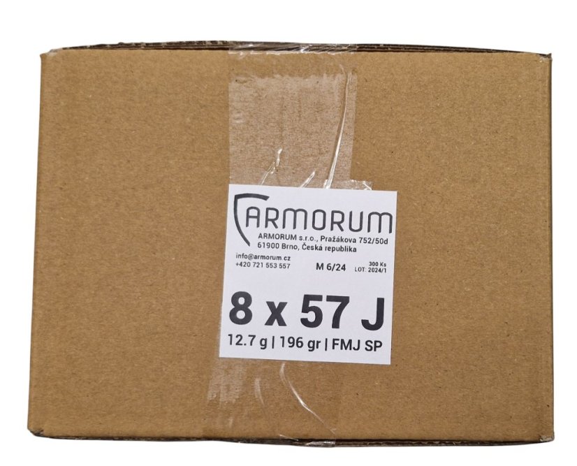 ARMORUM Náboj Mauser 8x57 J SP 196 gr (12,7 g) balení 50ks